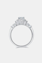 Load image into Gallery viewer, 1 Carat Moissanite 925 Sterling Silver Crown Ring
