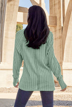 Load image into Gallery viewer, Basic Bae Full Size Ribbed Round Neck Long Sleeve Knit Top
