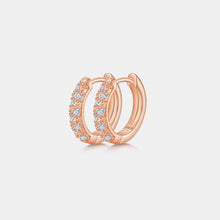 Load image into Gallery viewer, Moissanite 925 Sterling Silver Huggie Earrings
