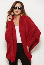 Load image into Gallery viewer, Open Front Dolman Sleeve Longline Cardigan
