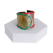 Load image into Gallery viewer, Mixed Metal Hinge Wrap Cuff
