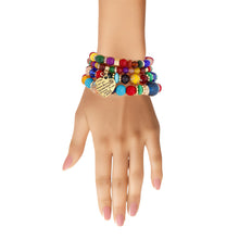 Cargar imagen en el visor de la galería, Rainbow Stone Glass Love Bracelets
