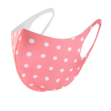 Load image into Gallery viewer, Pink Polka Dot Face Reusable Masks
