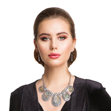 Load image into Gallery viewer, Abalone Teardrop Collar Necklace
