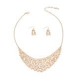 Gold Metal Link Collar Set
