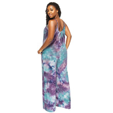 Load image into Gallery viewer, 2XL Purple Tie Dye Jumpsuit

