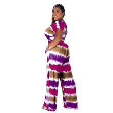 Load image into Gallery viewer, 3XL Purple Tie Dye Outfit Set

