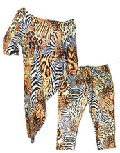 Load image into Gallery viewer, 4XL Animal Print Tunic Set
