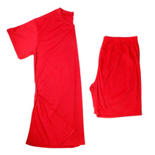 Load image into Gallery viewer, 3XL Red V Neck Shorts Set
