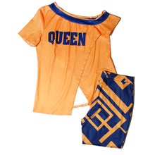 Load image into Gallery viewer, 1XL Orange Queen Outfit Set
