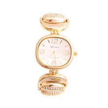Load image into Gallery viewer, Gold Horsebit Stone Watch
