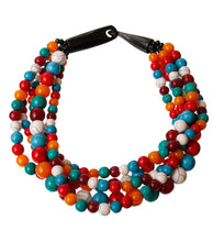 Load image into Gallery viewer, Cracked Multi Color Buffalo Horn Necklace
