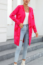 Load image into Gallery viewer, Printed Long Sleeve Cardigan with Pockets
