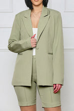 Cargar imagen en el visor de la galería, Long Sleeve Blazer and Shorts Set
