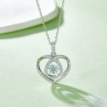 Cargar imagen en el visor de la galería, Moissanite 925 Sterling Silver Heart Shape Necklace
