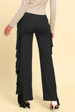 Cargar imagen en el visor de la galería, Fringe Trim Wide Leg Pants
