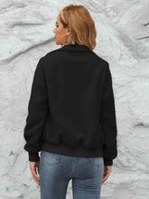 Cargar imagen en el visor de la galería, Zip Up Collared Neck Long Sleeve Jacket
