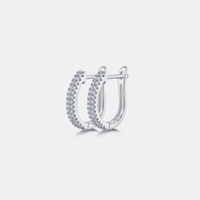 Load image into Gallery viewer, Moissanite 925 Sterling Silver Huggie Earrings
