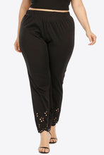 Load image into Gallery viewer, Plus Size Openwork Elastic Waist Pants
