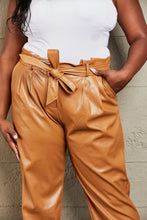 Cargar imagen en el visor de la galería, HEYSON Powerful You Full Size Faux Leather Paperbag Waist Pants
