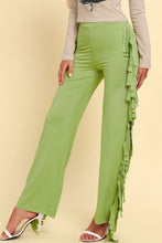 Cargar imagen en el visor de la galería, Fringe Trim Wide Leg Pants
