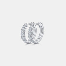 Load image into Gallery viewer, Moissanite 925 Sterling Silver Huggie Earrings
