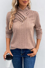 Load image into Gallery viewer, Ribbed Turtleneck Long Sleeve Sweater
