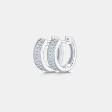 Cargar imagen en el visor de la galería, Moissanite 925 Sterling Silver Huggie Earrings
