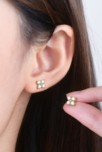Cargar imagen en el visor de la galería, Moissanite 925 Sterling Silver Four-Leaf Clover Shape Earrings
