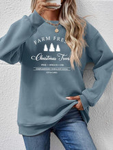 Cargar imagen en el visor de la galería, Graphic Round Neck Dropped Shoulder Sweatshirt
