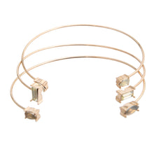Load image into Gallery viewer, Opal Crystal 3Pcs Thin Wire Cuff
