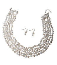 Load image into Gallery viewer, Ivory Bead Layered Necklace Set
