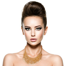 Load image into Gallery viewer, Metal Square Drop Necklace Set
