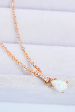 Load image into Gallery viewer, Opal Pendant 925 Sterling Silver Chain-Link Necklace
