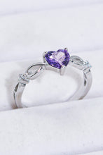 Cargar imagen en el visor de la galería, Crystal Heart 925 Sterling Silver Ring
