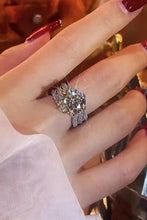 Load image into Gallery viewer, 3 Carat Moissanite Three-Layer Ring
