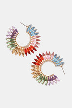 Cargar imagen en el visor de la galería, Zinc Alloy Acrylic C-Hoop Earrings
