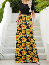 Load image into Gallery viewer, Printed Round Neck Short Sleeve Maxi Dress
