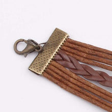 Cargar imagen en el visor de la galería, Alloy PU Leather Rope Bracelet
