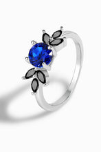 Load image into Gallery viewer, Spinel Zircon Leaf Ring
