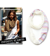 Load image into Gallery viewer, Stripe Printed Infinity
