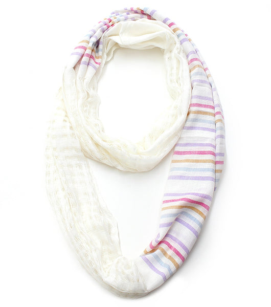 Stripe Printed Infinity