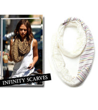 Load image into Gallery viewer, Stripe Printed Infinity
