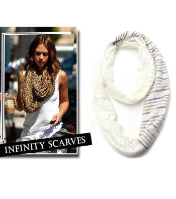 Stripe Printed Infinity