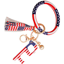 Load image into Gallery viewer, American Flag Safety Keychain Bracelet
