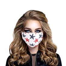 Load image into Gallery viewer, Starfish Print White Mask

