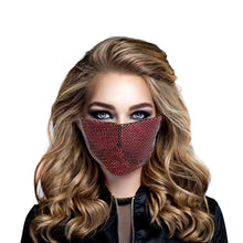 Load image into Gallery viewer, Red Sequin Disco Mask
