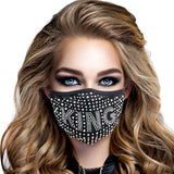 KING Rhinestone Fashion Mask