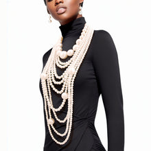 Load image into Gallery viewer, Luxe Elegance: Cream Multi-Strand Pearl Set
