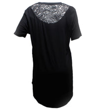 Cargar imagen en el visor de la galería, Short Sleeve T-Shirt Black Bling Hearts for Women
